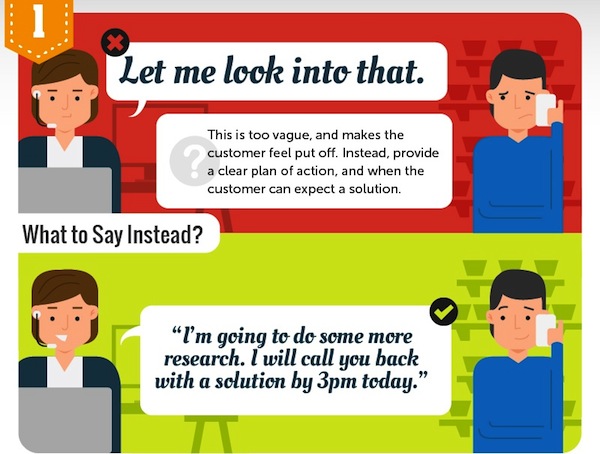 customer service phrases to avoid